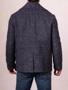 Abrigo de hombre Ulverston azul marino estilo Pea Coat - Product Image 2