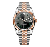 Dayjusts Rose Silver Grey Jubilee Custom Diver Acier inoxydable Résistant à l'eau 50 bars Analogique 20 mm Verre saphir 36 mm 39 mm