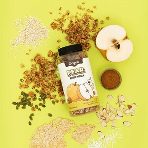 [FARMTOGLOBAL] Ongok Honey Chipnola, granola croustillante cuit au four, céréales complètes, collation coréenne pour la vente au détail et les supermarchés - Product Image 1