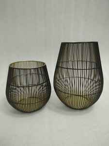 Candelabro de luz de té de alambre de METAL negro para decoraciones de boda - Product Image 4