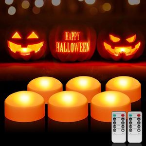 Luci LED Jack-O-Lantern Senza Fiamma per Halloween, a Batteria con Telecomando, Timer, Dimmerabili e Lampeggianti - Product Image 1