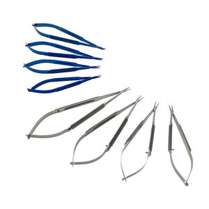 Porte-aiguille ophtalmique bleu pour microchirurgie, instrument chirurgical manuel, classe I, certifié CE - Product Image 4