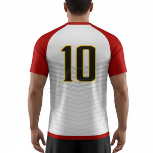 เสื้อฟุตบอลน้ำหนักเบา ระบายอากาศได้ดี ปี 2026 สำหรับทีม แขนสั้น โพลีเอสเตอร์ 100% ปรับแต่งชื่อทีมได้ - Product Image 2
