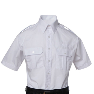 Camisas de Trabajo Personalizadas para Guardias de Seguridad, de Manga Corta, Blancas, de Poliéster y Algodón para Hombre - Product Image 2