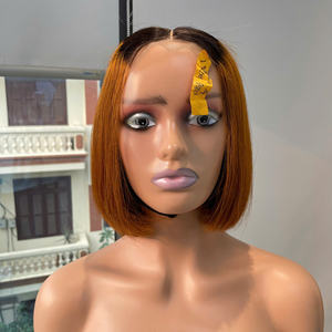 Peluca Bob Lacia Sedosa Súper Doble Trama Ombre Naranja para Mujer al por Mayor - Precio de Fábrica, Cabello de Alta Calidad - Product Image 6