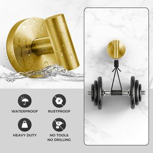 Ganci per Doccia Resistenti Senza Foratura, Rimovibili e Riutilizzabili, Ganci per Accappatoi da Interno Bagno con Ventosa per Vetro, Nessuna Foratura Richiesta - Product Image 3