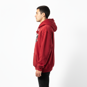 OEM Streetwear Double Layer Distressed Hoodie Acid Wash Oversized Raw Hem Cotton Vintage Hip-Hop Pullover Sweatshirt Custom Men - Product Image 2