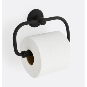 Modern Solid Brass & <b>Black</b> Walnut Wood Toilet <b>Paper</b> Holder Luxury Wall Mounted Bathroom <b>Tissue</b> Roll Hanger Home and Hotels - Product Image 4