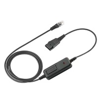RJ9 zu QD Adapterkabel Schnelltrennkabel mit Lautstärkeregelung für Plantronics QD-Kopfhörer