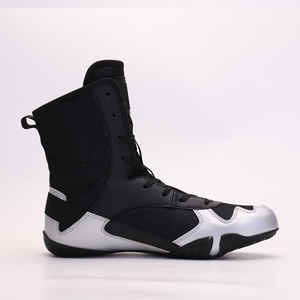 Botas de Boxeo con Correa de Gancho y Bucle, Doble Bloqueo para Estabilidad del Tobillo, Botas Protectoras de Caña Alta para Boxeo, Soporte de Tobillo para Sparring Pesado - Product Image 5