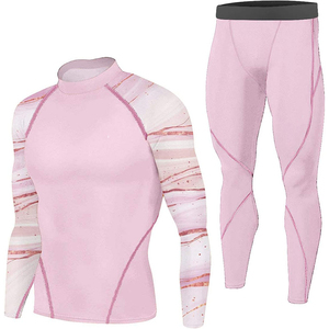 Ensemble de vêtements de compression pour hommes, combinaison de compression athlétique de qualité professionnelle pour hommes, conçue pour l'entraînement en salle de sport, la course à pied et les sports - Product Image 3