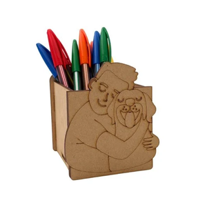 Porte-stylos en MDF personnalisable, motif dinosaure mignon, multifonctionnel, pour stylos et crayons - Product Image 5