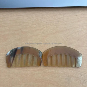 Top Selling Indian Buffalo Horn <b>Hair</b> <b>Comb</b> Ox Horn <b>Comb</b> Natural Horn Handmade <b>Combs</b> Agate Ready to Ship Origin India By FWE - Product Image 2