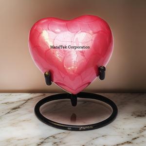 Heart Shaped Mini Urn Elegant <b>Keepsake</b> <b>for</b> <b>Ashes</b> Durable Metal Handmade Design Perfect Sympathy Gift <b>for</b> Memorial Decoratives - Product Image 3