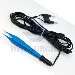 Pinzas bipolares de bayoneta manuales de EE. UU., aisladas, reutilizables, con cable de silicona, juego de instrumentos quirúrgicos para cirugía general - Product Image 3