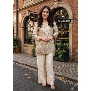 Nueva Colección Exclusiva Especial para Eid, Salwar Kameez de Seda Crepé para Mujer, Estilo Moderno - Product Image 1