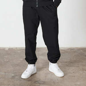 Ensemble sweat-shirt et jogging 2 pièces noir surdimensionné à fermeture éclair intégrale, nouvelle conception, coton lourd, pour homme, avec logo personnalisé - Product Image 6