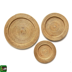 Salvamanteles de Ratán Tejido a Mano, Plato Decorativo de Ratán Natural para Decoración de Mesa de Comedor, Estilo Rústico para Hogar y Restaurante, Vietnam - Product Image 6