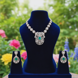 Ensemble de collier en pierres Kundan fines - Royal Polki 10575474MG - Product Image 3