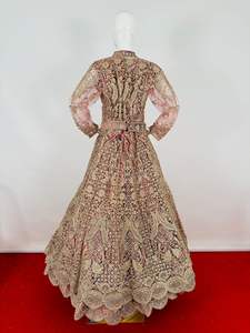 Luxurious Velvet Lehengas with Exquisite Detailing for Bridal or Party Wear Heavily Embellished Fashion - Product Image 2