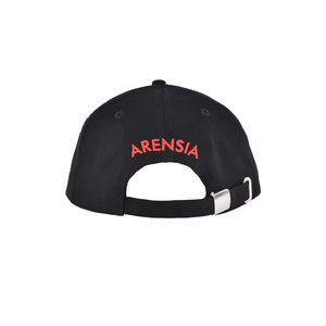 Casquette de baseball unisexe DANISH IMPEX à 6 panneaux, rouge et noir, avec logo brodé, 100 % coton, décontractée, avec boucle métallique, pour adultes, toutes saisons - Product Image 5