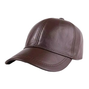 Vente en gros de haute qualité, bas prix, nouveau design personnalisé, casquettes de baseball en cuir véritable pour hommes 2026 - Product Image 6