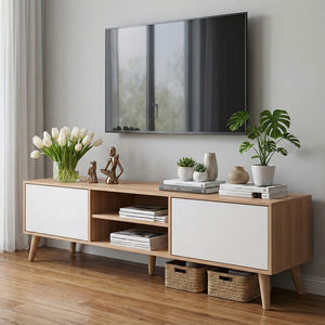 Mesa de Consola para <span class=keywords><strong>TV</strong></span>, Mueble de Salón, <span class=keywords><strong>Soporte</strong></span> para Televisor, Mesa de <span class=keywords><strong>TV</strong></span> para Salón, Mesa de Consola Moderna, Mueble de <span class=keywords><strong>TV</strong></span> de Madera - Product Image 1