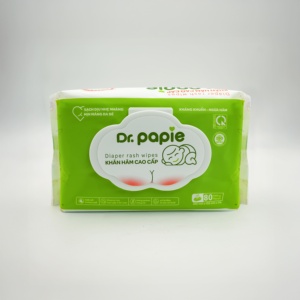 Toallitas Húmedas para Bebés Dr. Papie Sensitive, de Algodón Blanco, para la Limpieza del Área del Pañal, Sin Alcohol, Sin Parabenos, Extra Suaves, Ayuda a Reducir las Irritaciones - Product Image 2