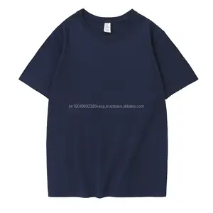 Camiseta de Hombre de Alta Calidad 100% Algodón, Corte Ajustado, con Logotipo Personalizado, Camiseta Básica de Verano, Premium, Lisa, con Logotipo Bordado - Product Image 4