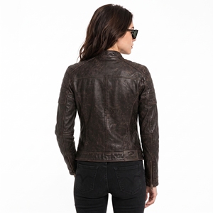 Chaqueta de cuero para mujer, más vendida, con forro interior suave, cremallera resistente, estilo elegante y ajuste cómodo para el invierno. - Product Image 6