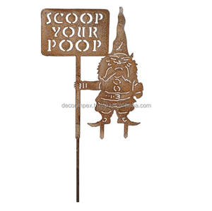 Un fantasma postre Halloween fantasma óxido Metal planta palo moderno diseñador jardín estaca elegante hierro duradero calidad al por mayor - Product Image 3