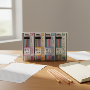 Crayons nacrés LAPIZ 2B, lot de 12, 10 crayons HB standard - Product Image 2