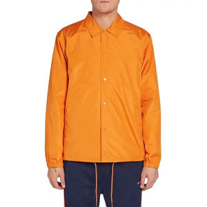 OEM Custom Manufacturer Men's Sport <b>Coach</b> Jackets High Performance Breathable Windbreaker Stand Collar Vintage Design for Winter - Product Image 2