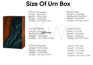 Urna de Resina Hecha a Mano con Diseño de Olas Oceánicas, Caja Conmemorativa para Recuerdos de Playa - Product Image 5