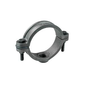 Collier de serrage noir double pour tuyaux, en fer, 4 pouces, rond, zingué, filetage NPT femelle, haute pression, résistant à la corrosion - Product Image 5
