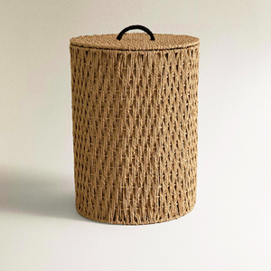 Cesta de almacenamiento de diseño hermoso y moderno con tapa, fabricada en Vietnam, precio al por mayor, OEM, ODM, varios colores - Product Image 6