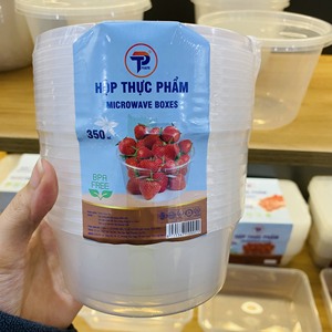 Microwave Oven Safe PP Plastic Food <b>Container</b> Round Shape Box Takeaway Transparent <b>clear</b> Disposable Food <b>Containers</b> with Lids - Product Image 1