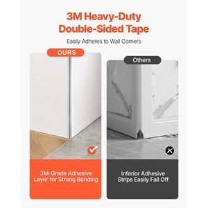 Confezione da 10 Protezioni Angolari in Acciaio Inox 304, 1 x 1 x 48 Pollici, Protezioni per Bordi a 90 Gradi, Finiture Metalliche per Angoli di Pareti - Product Image 5