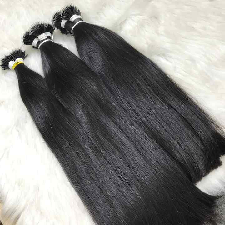 Wholesale Best Price Nano Tip Virgin Vietnamese Hair Extensions Natural Black Straight From Vietnam