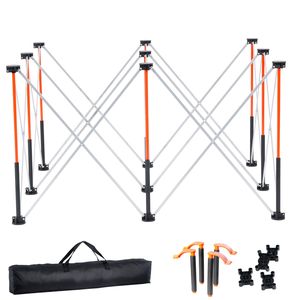 Banco da Lavoro Pieghevole Portatile 1,25 x 1,25 m, Capacità di Carico 1588 kg, Nessun Montaggio Richiesto per Lavorazione del Legno - Product Image 1