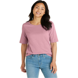 Womens longline T <b>shirt</b> <b>extended</b> length relaxed fit casual fashion top for layering everyday comfort style outfit - Product Image 5