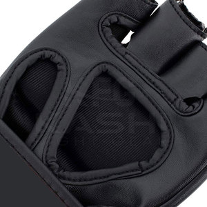 Guantes de Piel para Kick Boxing y MMA de Estilo Premium, Transpirables, que Absorben la Humedad, con Correa de Muñeca Ajustable, Unisex de Alta Calidad - Product Image 5