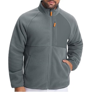 Veste en polaire Sherpa personnalisée très vendue, avec poches surdimensionnées sur la poitrine, fermeture éclair, veste en polaire Sherpa respirante pour hommes - Product Image 5