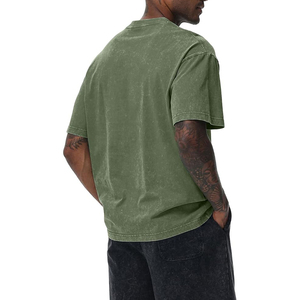 Camiseta Burnout con Efecto Ácido y Tejido Semitransparente, Aspecto Desgastado, Corte Holgado, Camiseta Delgada y Suave - Product Image 5