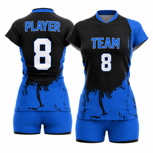 Conjunto de Shorts y Camiseta de Voleibol Sublimados Personalizados para Mujer, Alta Calidad, Transpirables, de Secado Rápido, Poliéster 320g, Cintura Elástica, Personalización para Equipos - Product Image 4