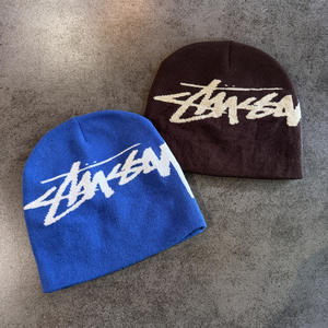 สินค้ามาใหม่ 2026 หมวกบีนนี่แฟชั่นฤดูหนาว ผ้าอะคริลิก 100% สีตามสั่ง ปักลาย 3 มิติ ราคาประหยัด - Product Image 3