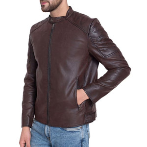 High Quality Heavyweight Stand Collar Street Wear Leather <b>Jacket</b> Unique Style <b>Winter</b> <b>Jacket</b> Wholesale <b>jacket</b> for men - Product Image 2