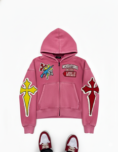 Sudadera con capucha extragrande de lujo para hombre, personalizada, de algodón pesado 100% 500gsm, con logotipo bordado a medida, venta al por mayor. - Product Image 1