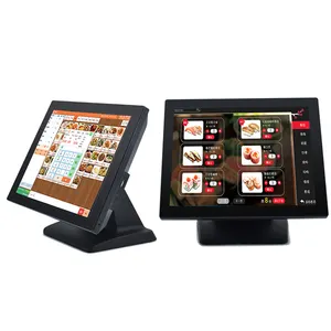 Touch Screen Pos Systems Register Machine Fast food All In One Touch Pos System Hardware With Printer