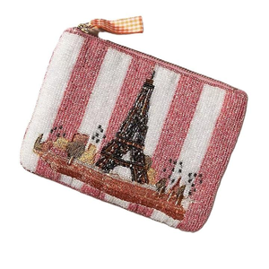 Monedero de Moda con Diseño de Taxi, Bordado Intrincado con Cuentas, Hecho a Mano, Diseño Personalizado, Pequeño, Promocional - Product Image 2